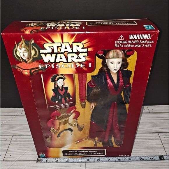 1998 Hasbro Star Wars Episode I 12" Ultimate Hair Queen Amidala Doll Figure New - Picture 10 of 10